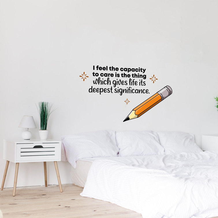 Zoomie Kids Care Pencil School Classroom Vinyl Wall Decal Wayfair